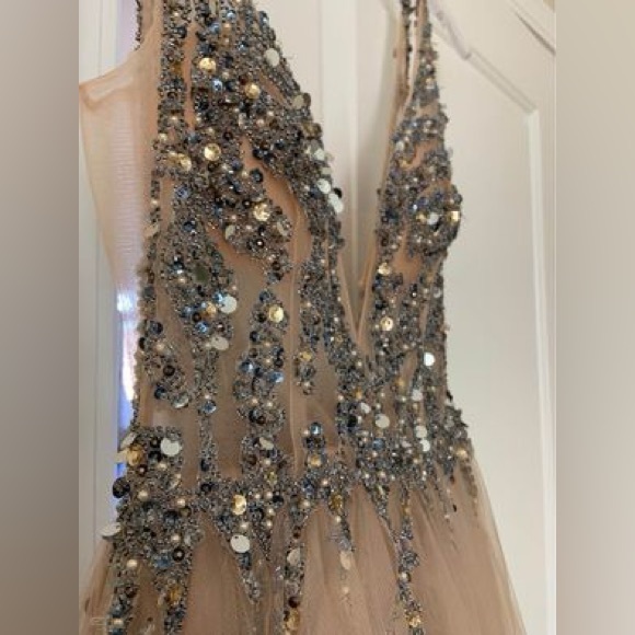 Zoey Grey Prom Dress - Picture 6 of 9